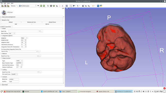 MTLEDSimulator module within 3D Slicer.